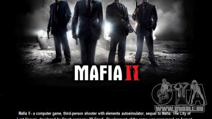 Boot-Bildschirm Mafia II für GTA San Andreas