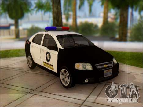 Chevrolet Aveo Police pour GTA San Andreas