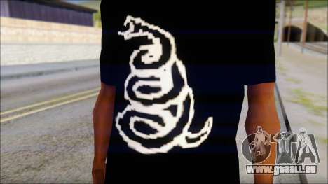 Metallica Logos T-Shirt pour GTA San Andreas