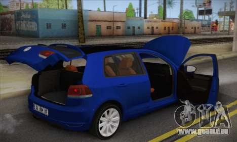 Volkswagen Golf Mk6 2010 pour GTA San Andreas