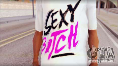 David Guetta Sexy Bitch T-Shirt für GTA San Andreas