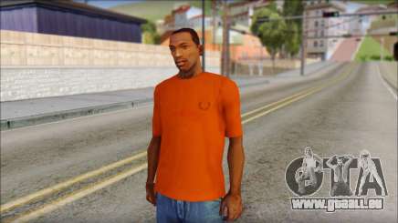 Fred Perry T-Shirt Orange für GTA San Andreas