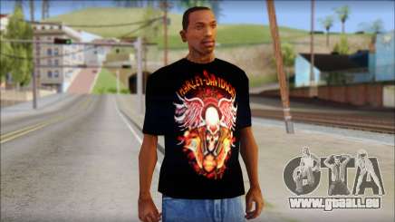 Harley Davidson Black T-Shirt pour GTA San Andreas