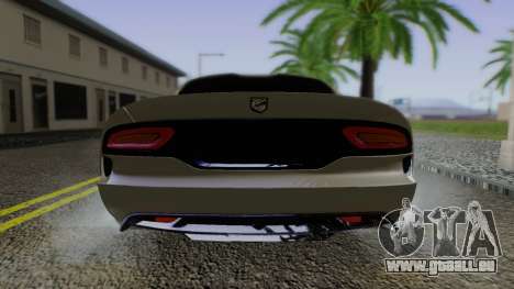Dodge Viper SRT GTS 2013 Road version für GTA San Andreas