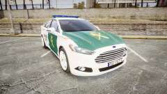 Ford Mondeo 2014 Guardia Civil Cops [ELS] pour GTA 4