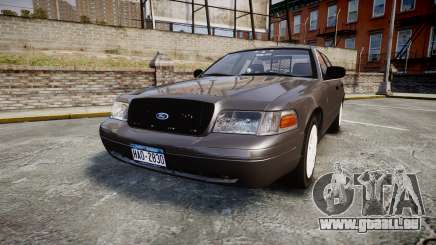 Ford Crown Victoria Unmarked Police [ELS] für GTA 4