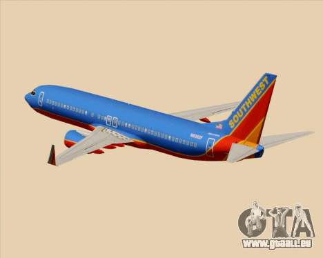 Boeing 737-800 Southwest Airlines für GTA San Andreas