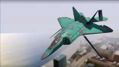 F-22A Raptor Unpainted Factory Texture pour GTA San Andreas