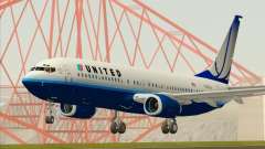 Boeing 737-800 United Airlines für GTA San Andreas
