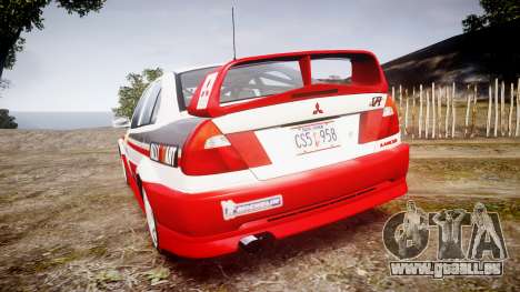 Mitsubishi Lancer Evolution VI Rally Edition pour GTA 4