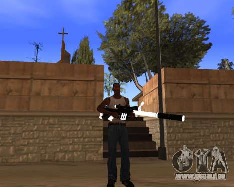 White Chrome Gun Pack pour GTA San Andreas