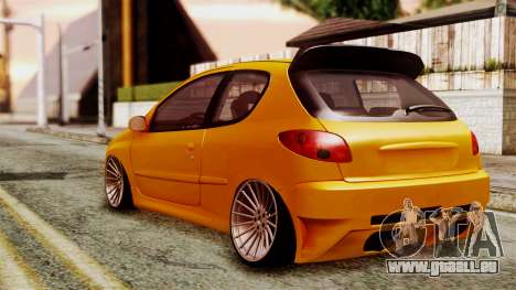 Peugeot 206 Camber Style pour GTA San Andreas