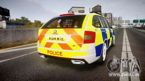 Skoda Octavia Combi vRS 2014 [ELS] Traffic Unit pour GTA 4