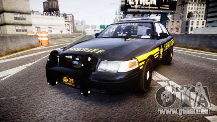 Ford Crown Victoria Sheriff [ELS] black pour GTA 4