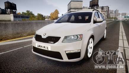 Skoda Octavia Combi vRS 2014 [ELS] Unmarked pour GTA 4