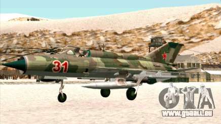 MiG 21 der sowjetischen Luftwaffe für GTA San Andreas