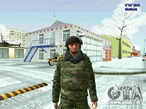 Combattant de la MIA en hiver uniformes pour GTA San Andreas