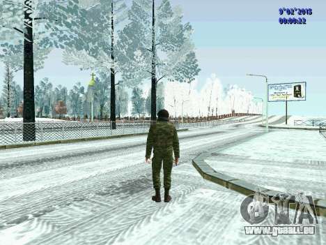 Combattant de la MIA en hiver uniformes pour GTA San Andreas