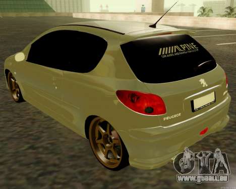 Peugeot 206 Street Racer Tuning pour GTA San Andreas
