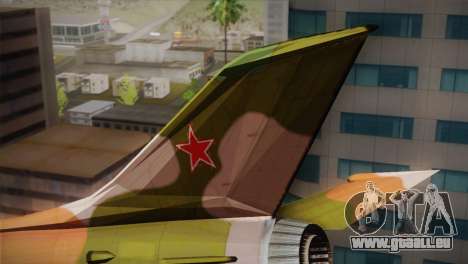 MIG 21 Russian Camo Force pour GTA San Andreas