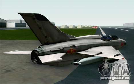 MIG-21UM Vietnam Air Force pour GTA San Andreas