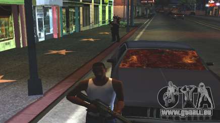 Blut auf dem Fenster des Autos für GTA San Andreas