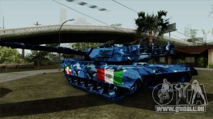 Bleu militaire en tenue de camouflage pour le réservoir pour GTA San Andreas