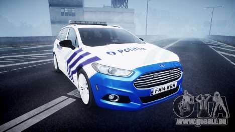 Ford Fusion Estate 2014 Belgian Police [ELS] pour GTA 4