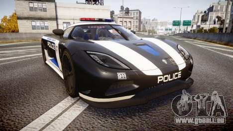 Koenigsegg Agera 2013 Police [EPM] v1.1 PJ3 pour GTA 4