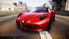 Alfa Romeo 4C 2014 pour GTA 4