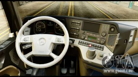 Mercedes-Benz Actros MP4 6x4 Standart Interior pour GTA San Andreas