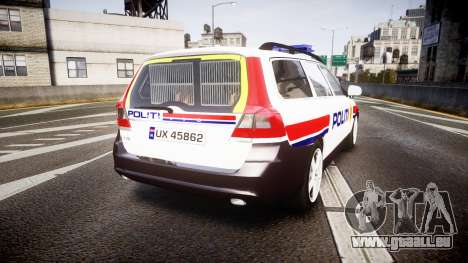 Volvo V70 2014 Norwegian Police [ELS] für GTA 4