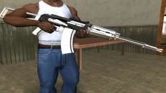 White with Black AK-47 pour GTA San Andreas
