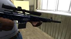 Blue Oval Sniper Rifle für GTA San Andreas