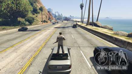 Stand On Moving Cars pour GTA 5