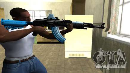 Blue Scan AK-47 pour GTA San Andreas