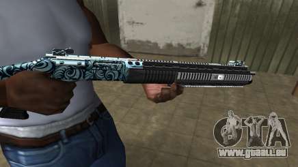Blue Snow Shotgun pour GTA San Andreas