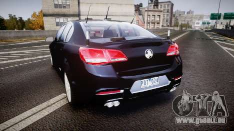 Holden VF Commodore SS Unmarked Police [ELS] pour GTA 4