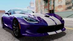 Dodge Viper SRT GTS 2013 HQLM (HQ PJ) pour GTA San Andreas