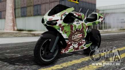 Bati Wayang Camo Motorcycle für GTA San Andreas
