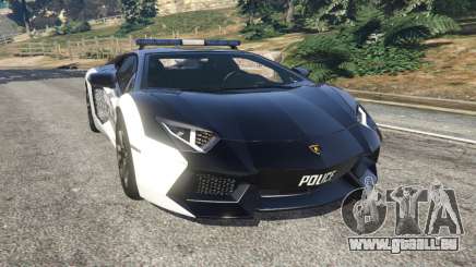 Lamborghini Aventador LP700-4 Police v5.5 pour GTA 5