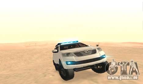 Toyota Fortuner 4RM 2015 Rustica pour GTA San Andreas