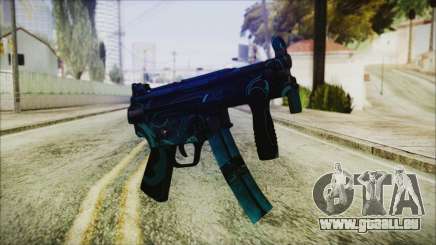 MP5K Black Blue Abstract für GTA San Andreas