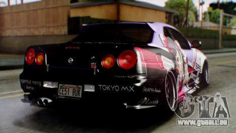 Nissan Skyline R34 Stance Nico Yazawa Itasha pour GTA San Andreas
