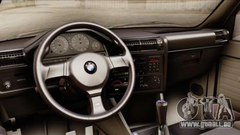 BMW M3 E30 1991 Stock pour GTA San Andreas
