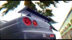 Nissan Skyline R-34 GT-R V-spec 1999 Tunable pour GTA San Andreas