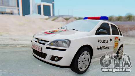 Opel Corsa C Policia pour GTA San Andreas