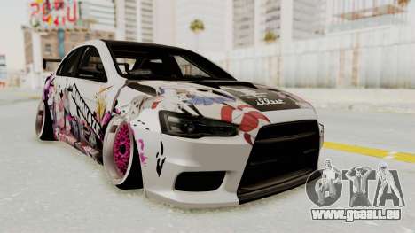 Mitsubishi Lancer Evo X Shimakaze Kai Itasha für GTA San Andreas