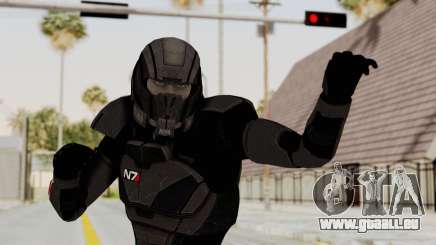 Mass Effect 2 Shepard Default N7 Armor Helmet für GTA San Andreas