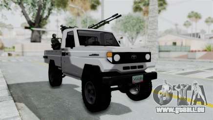 Toyota Land Cruiser Libyan Army für GTA San Andreas